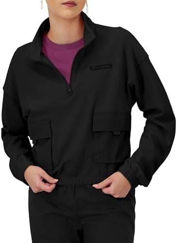 Champion Pullover Jacket – Size L – NWT  Black Campus Pique 1/4 Zip with Pockets