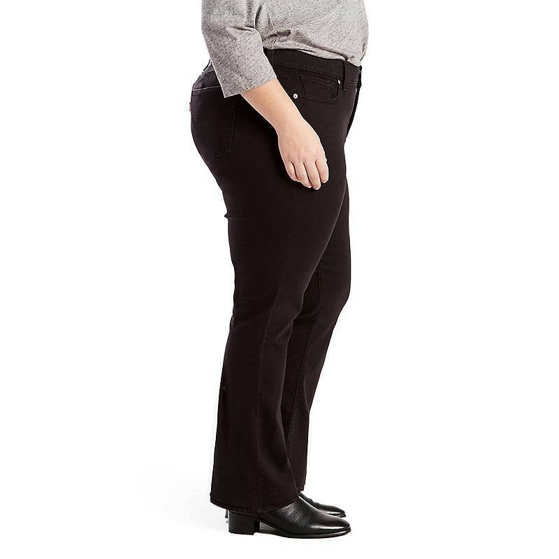 Levi’s 414 Classic Straight Leg Mid Rise Jeans Soft Black 26W NWT $59.50
