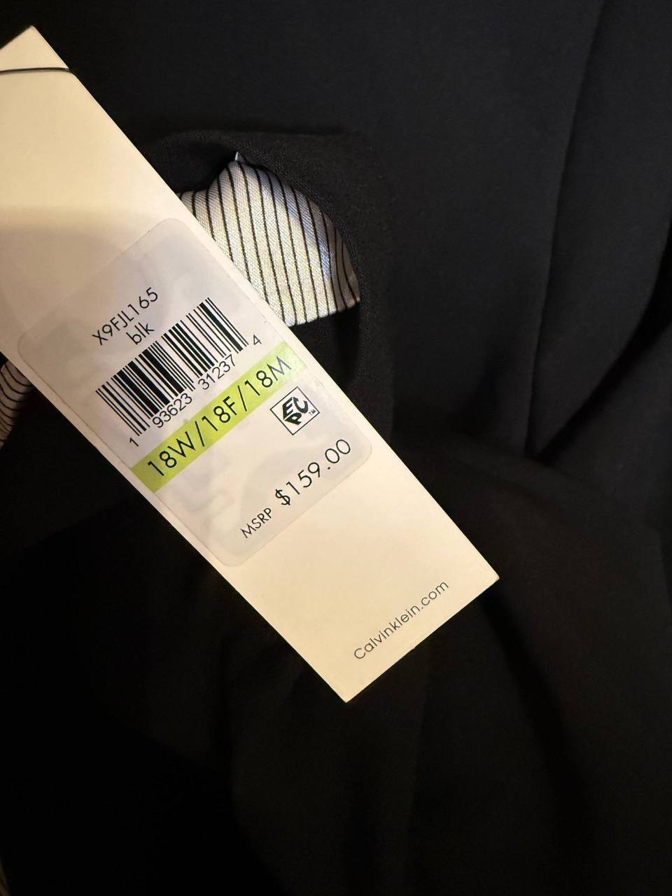 Calvin Klein Roll‑Sleeve Open‑Front Blazer – Size 18W – NWT – $159