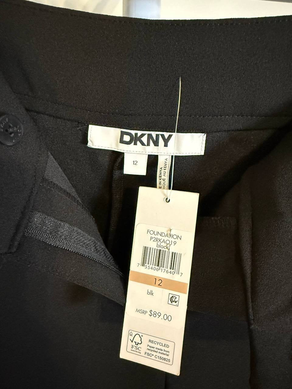 DKNY High‑Rise Wide‑Leg Career Pants – Size 12 – NWT – $89