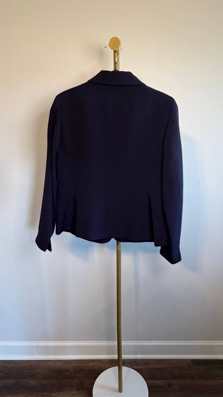 Le Suit 2‑Pc Knee Length Skirt Suit Navy 10P NWT $140