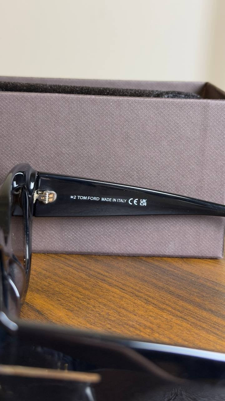 Tom  Ford  Saltzman  Sunglasses  Black  OS  NWT  $530