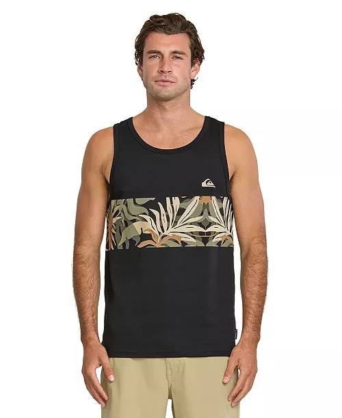 Quiksilver Men’s Blueweed Stripe Tank Top L $29 NWT