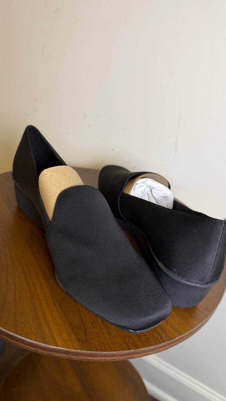 Anne Klein Black Man‑Made Slip‑On Loafers Size 9M NIB MSRP $85