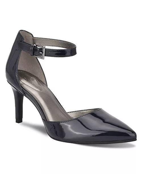 Bandolino Black Polyurethane Pointed Toe Pumps 7M New in Box MSRP $89