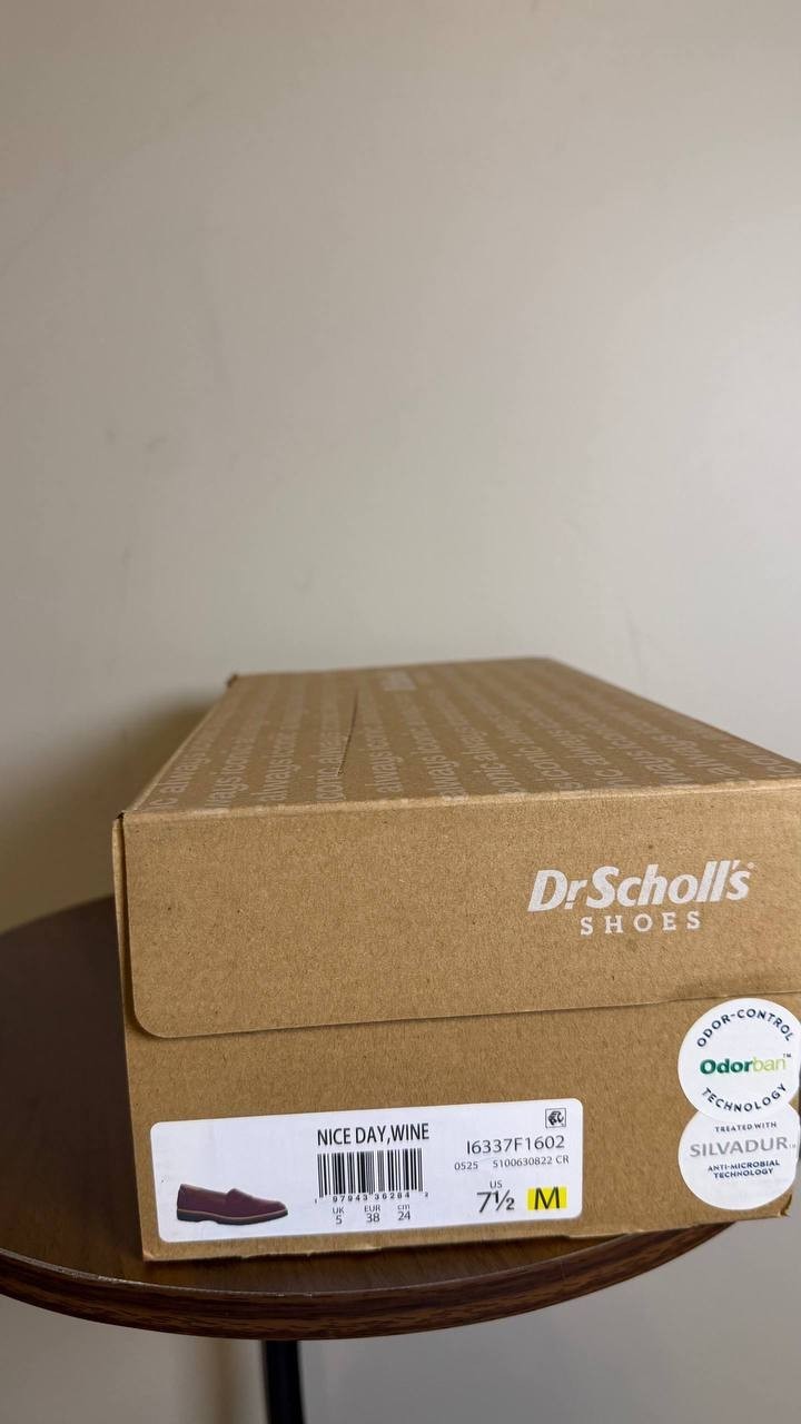 Dr. Scholl’s Women’s Nice Day Lug Sole Loafers Wine 7.5 New With Box $95
