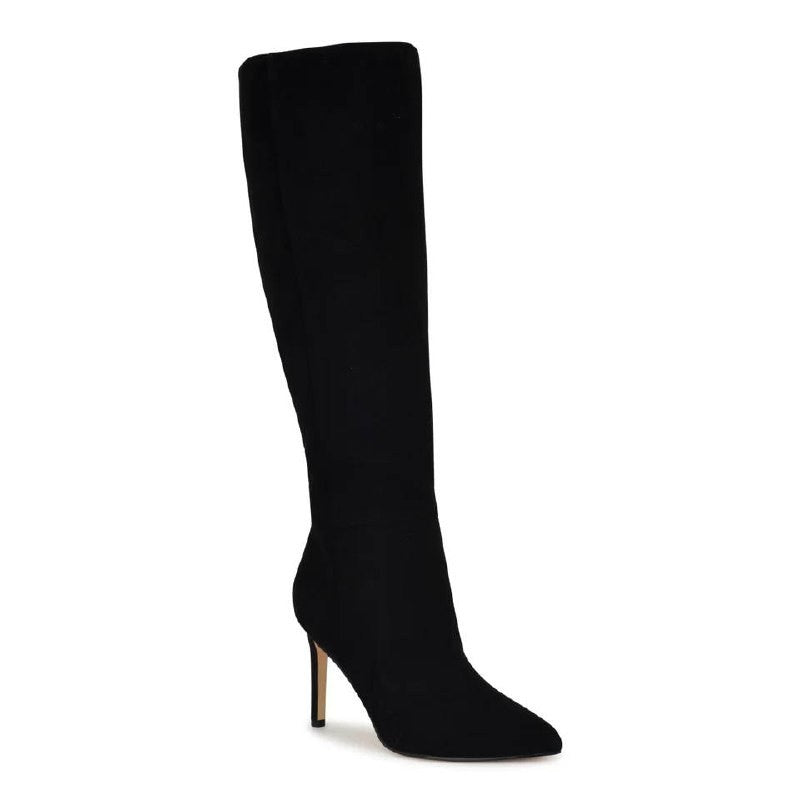 Nine West Richy Boots 8,5M Dark Red Suede Knee‑High Pointy Toe NIB msrp$249