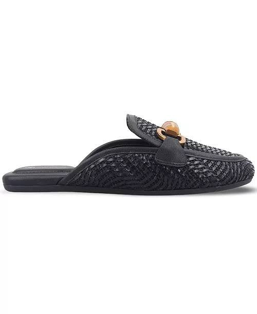 Giani Bernini Black Man‑Made Slip‑On Mules 7M NIB MSRP $89.50