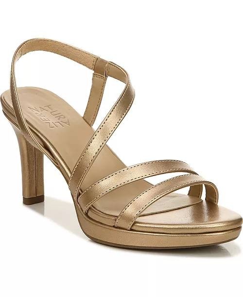 Naturalizer Bronze Pearl Synthetic Dress Sandals 10W NIB MSRP $110