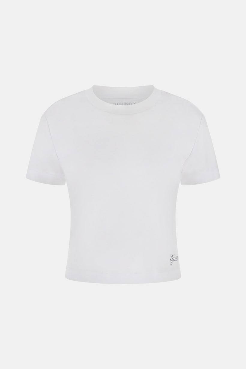 Guess Logo Tee White S NWOT