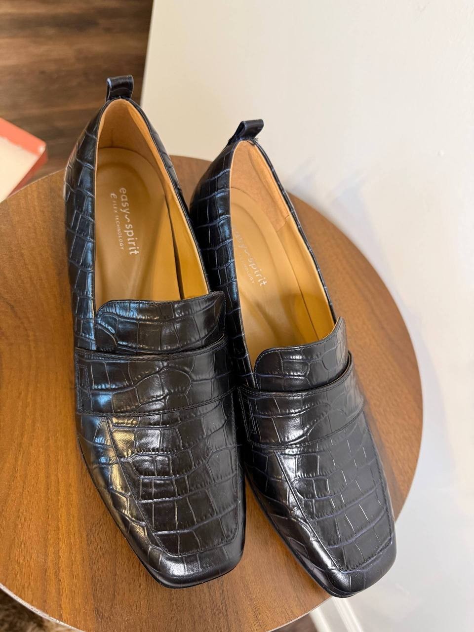 Easy Spirit Women’s Darlene EFlex Block Heel Loafers – Black – 8.5M – New in Box