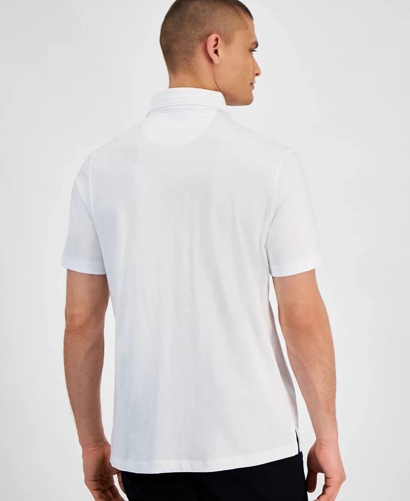 Alfani Men’s Regular‑Fit Mercerized Polo Shirt White XXL Cotton $60 NWT