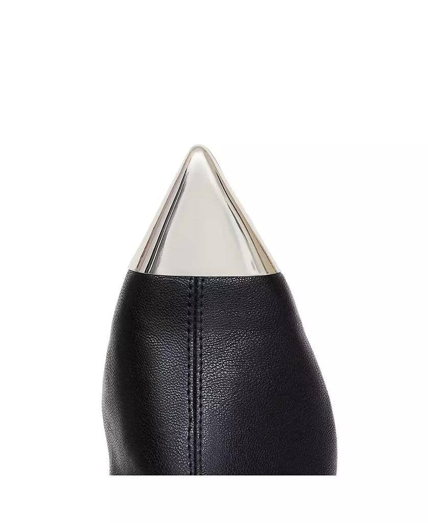 Katy Perry Black Polyurethane Micro Heel Stretch Booties 6M NIB MSRP $129