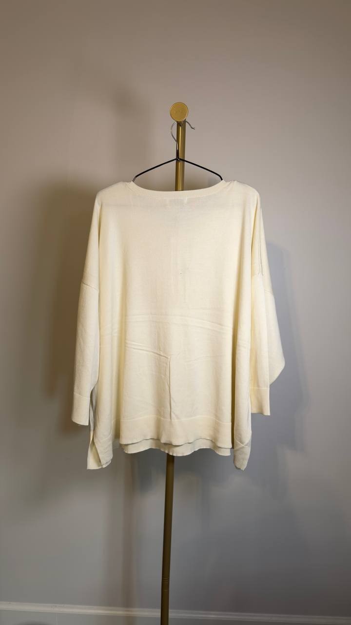 Melissa Paige Sweater – Boat Neck – 3/4 Sleeves – NWT