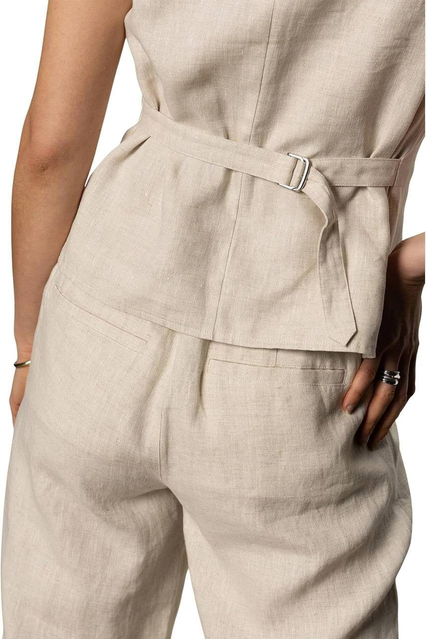 Sanctuary Outsmart Square Neck Vest – Natural (Flax) – Size XL – NWT – $119