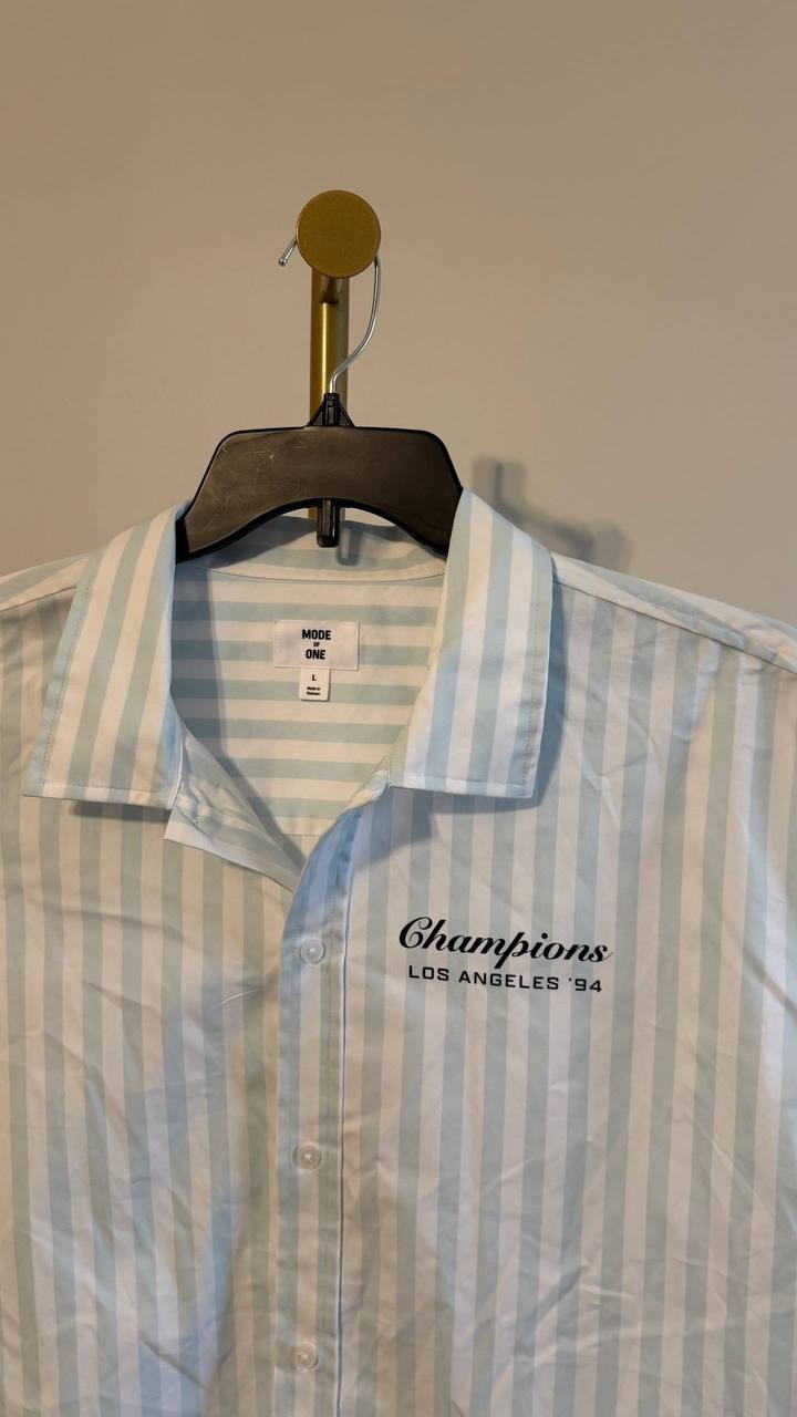 Mode of One Men’s Cotton‑Blend Stretch Short‑Sleeve Shir L $59.50 NWT