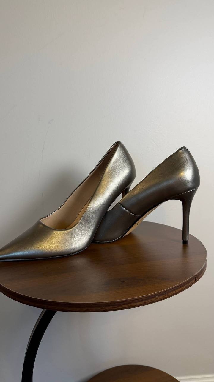 Journee Collection Venus Pumps 12M Pewter Pointed Toe Stiletto NIB msrp$93