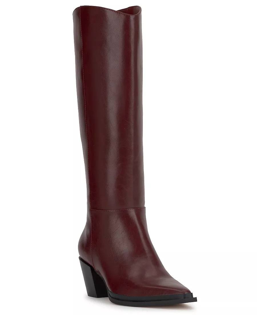 Jessica Simpson Hemmia Boots 8.5M Dark Granada Faux Leather NIB msrp$179
