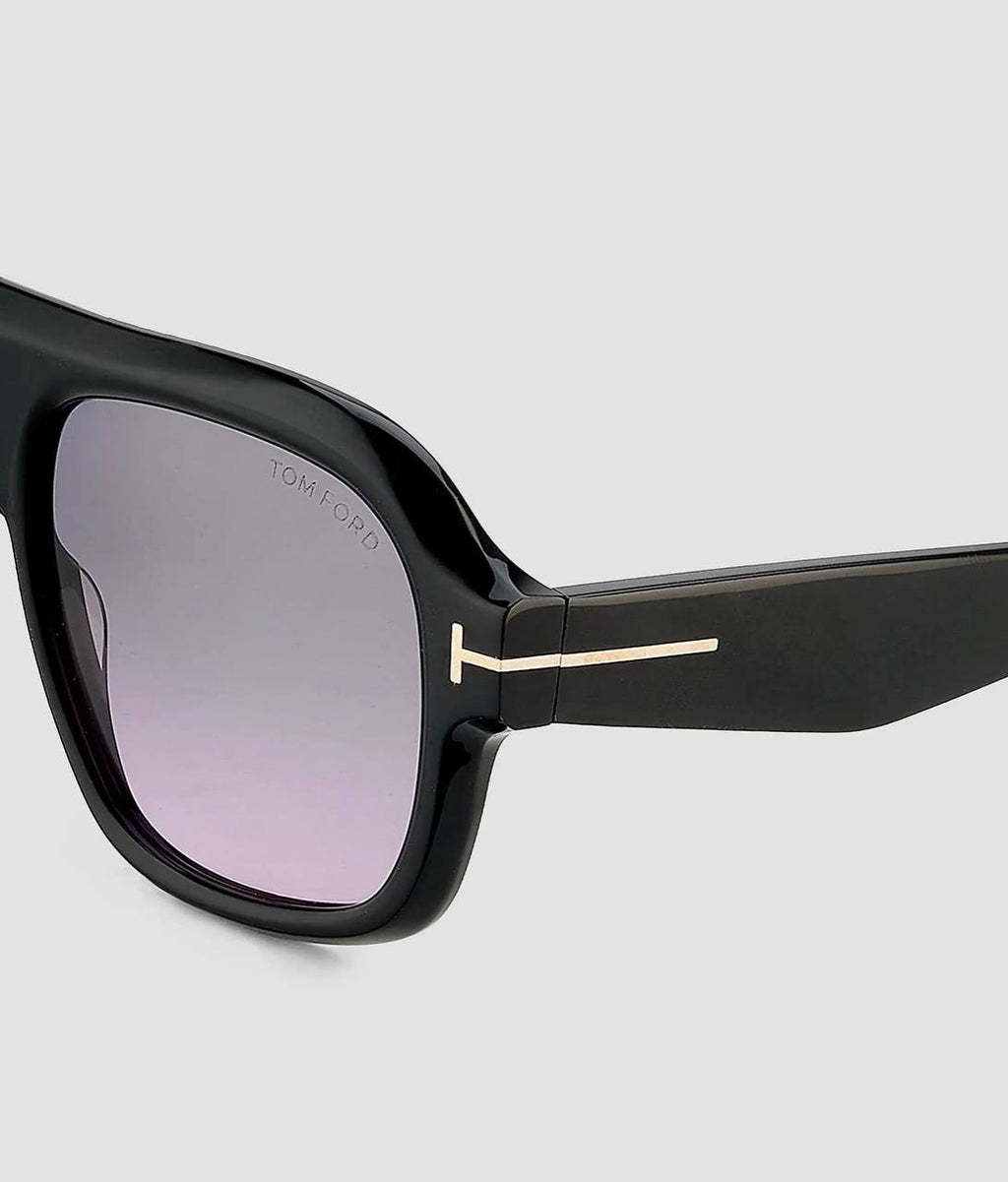 Tom  Ford  Rhonda‑02  Pilot  Sunglasses  Black  Purple  OS  NWT  $620