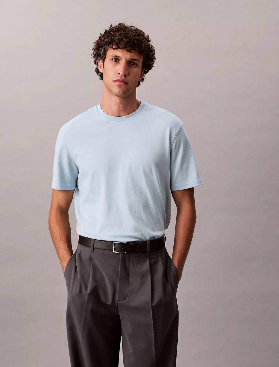 Calvin Klein Men’s Supima Cotton Crewneck T‑Shirt  Winter Sky 2XL $65 NWT