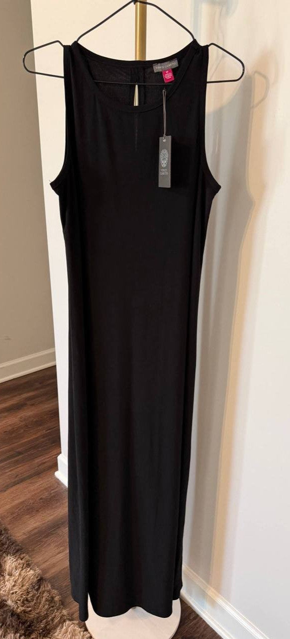 Vince Camuto Sleeveless Maxi Dress Black Size M NWT Modern Chic msrp$69