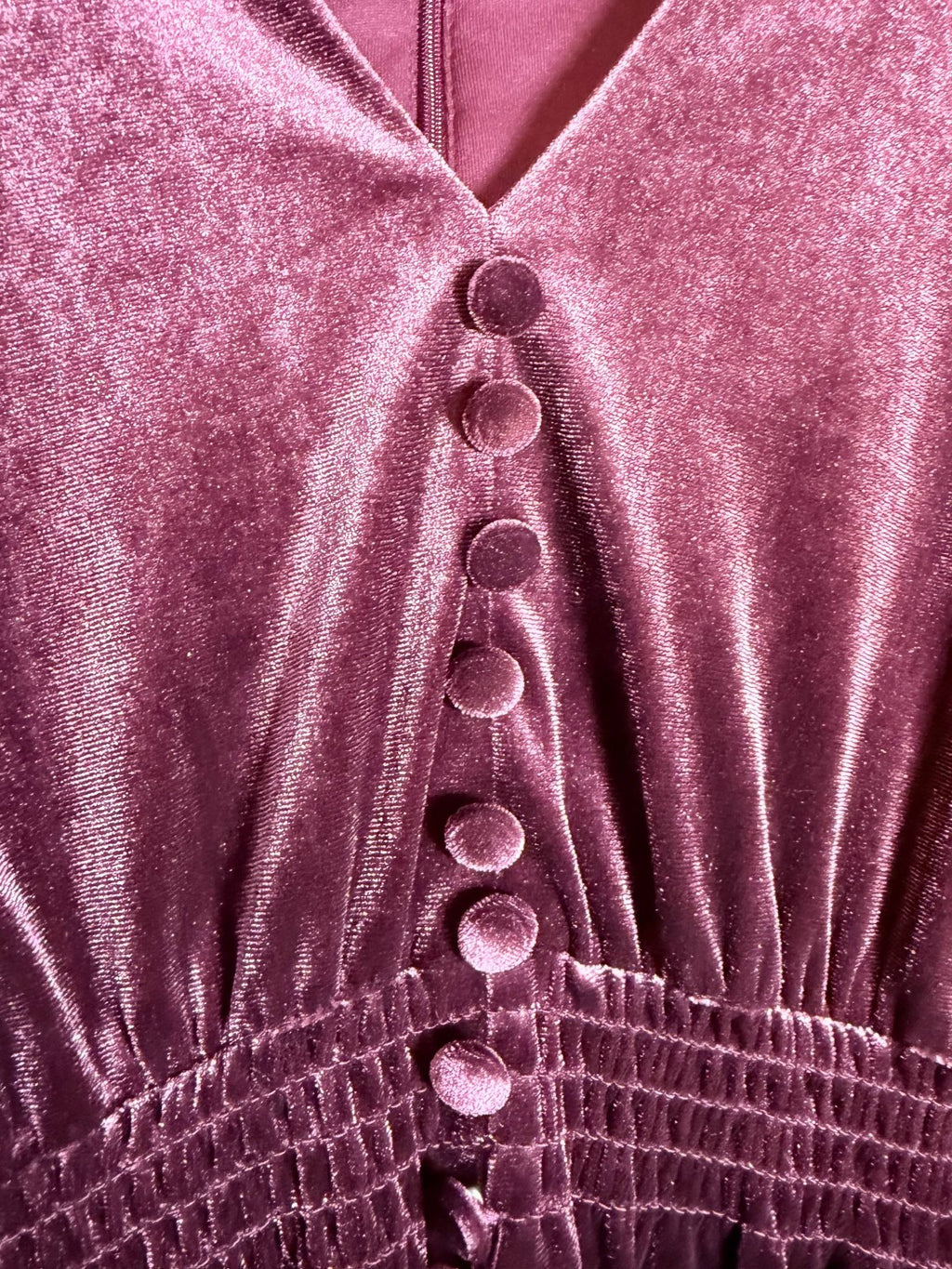 Taylor Velvet V‑Neck Smocked‑Waist Dress NWT Sizes 6/8/16 – Holiday Party Velvet
