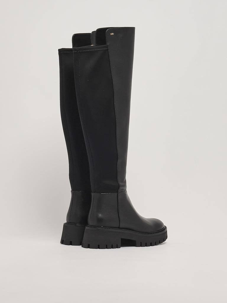 Michael Michael Kors Black Leather Tall Boots 6.5M New Box MSRP 358