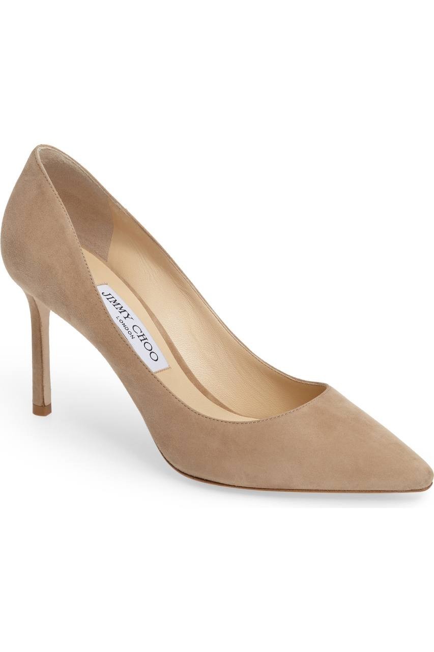 Jimmy  Choo  Pointed  Toe  Pumps  Beige  38  Pre‑owned  