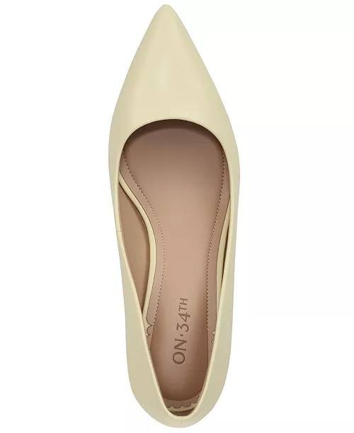 On  34th  Pointed  Toe  Pumps  Yellow  8  M  New  $79.90