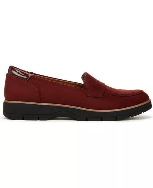 Dr. Scholl’s Women’s Nice Day Lug Sole Loafers Wine 7.5 New With Box $95