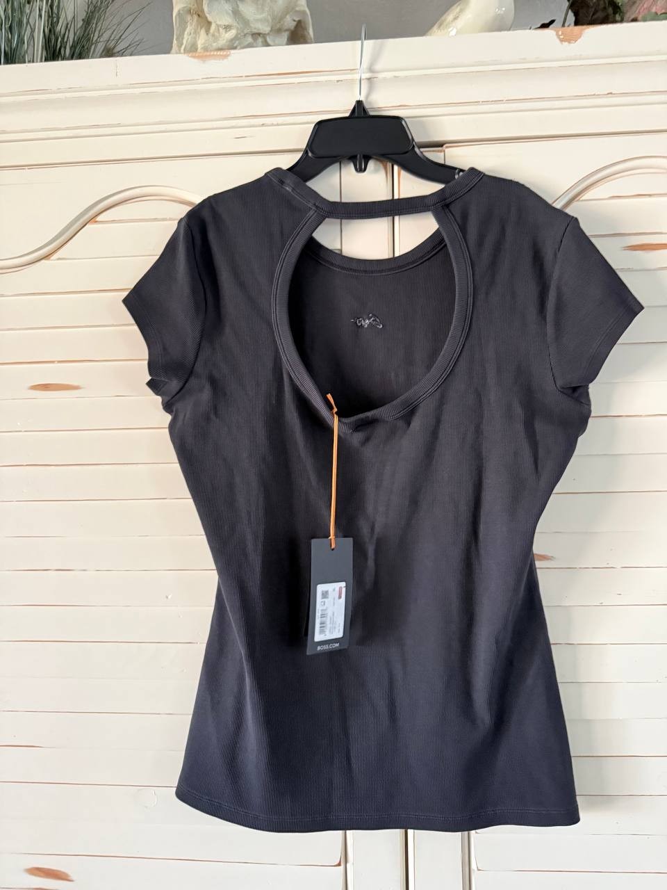 BOSS ESIMA Women's T-Shirt Print XL Black NWT