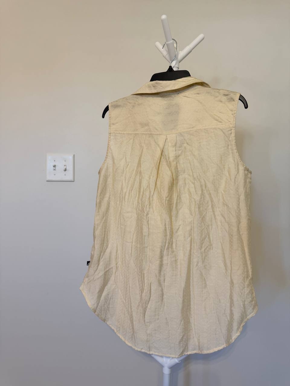 Nautica Jeans Women’s Sleeveless Dobby Popover Top – L – NWT–$54.50