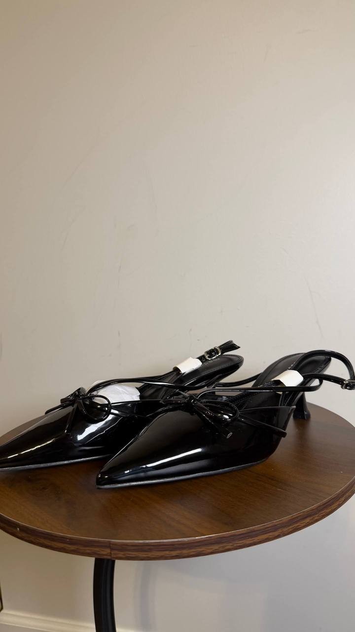 Madden Girl Black Patent Man‑Made Kitten Heel Pumps 9.5M NIB MSRP $55