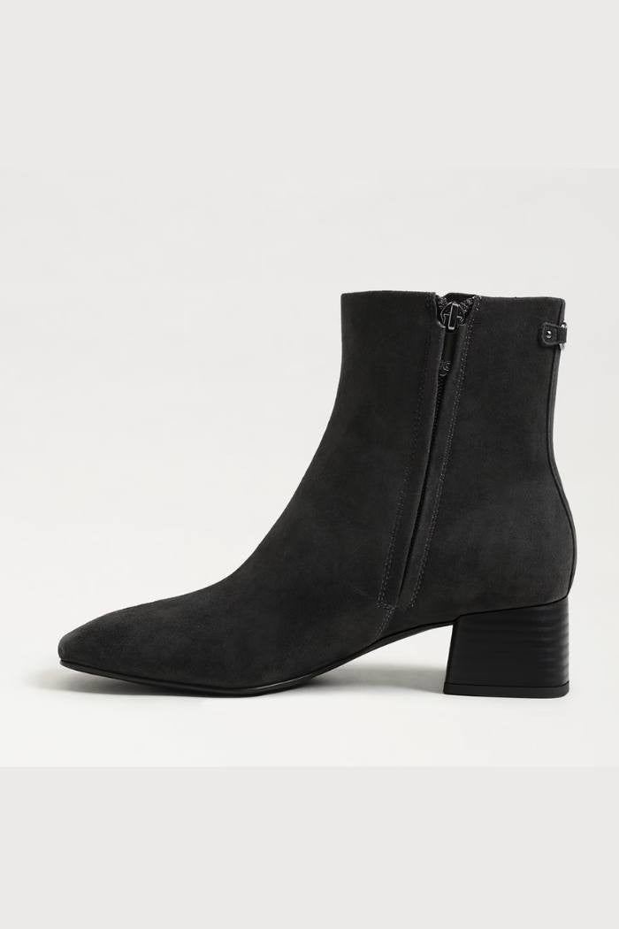 Paige Graphite Suede Ankle Boots – Size 8M – Grey – New in Box