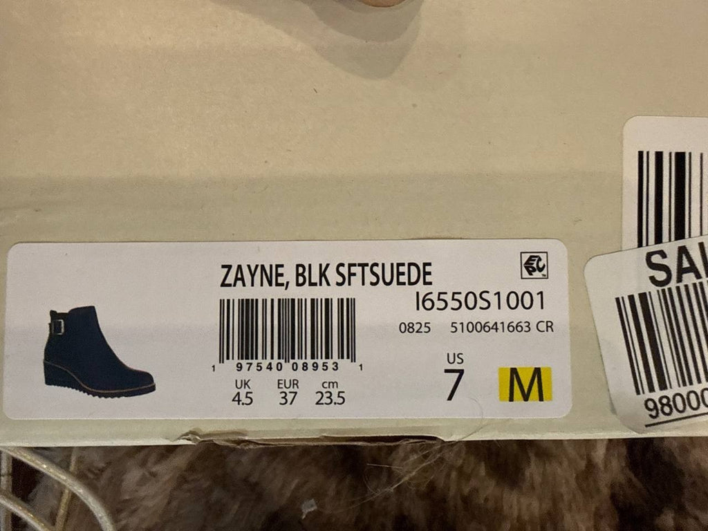 LifeStride “Zayne” Booties – Size 7M – Black – NIB-$99.99