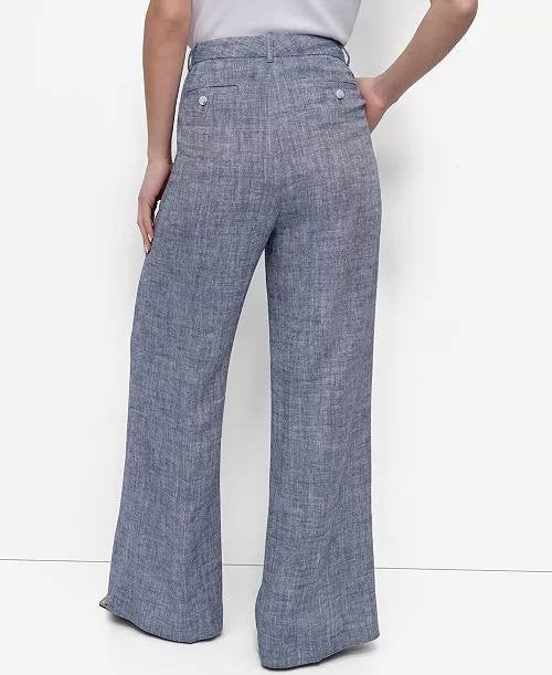 DKNY Petite High‑Rise Wide‑Leg Pants – Size 4P – NWT – $109