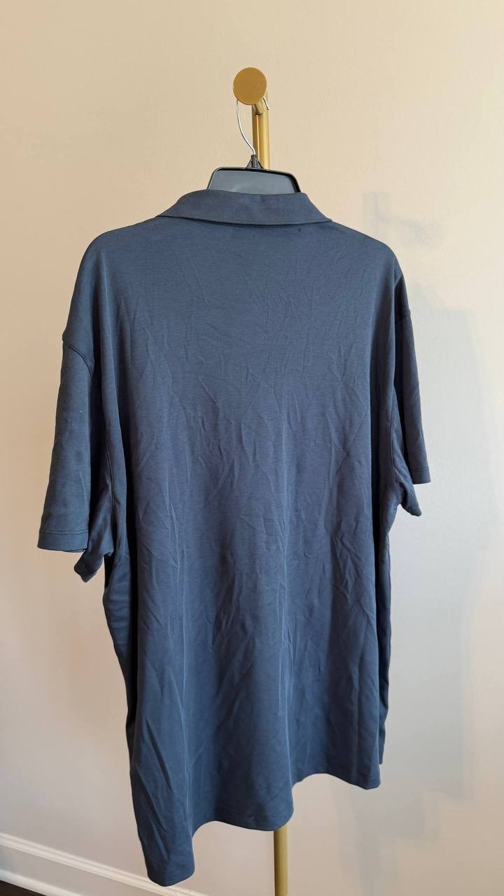 Calvin Klein Supima Cotton Polo Shirt Dark Sapphire XXL NWT – Small Hole Defect