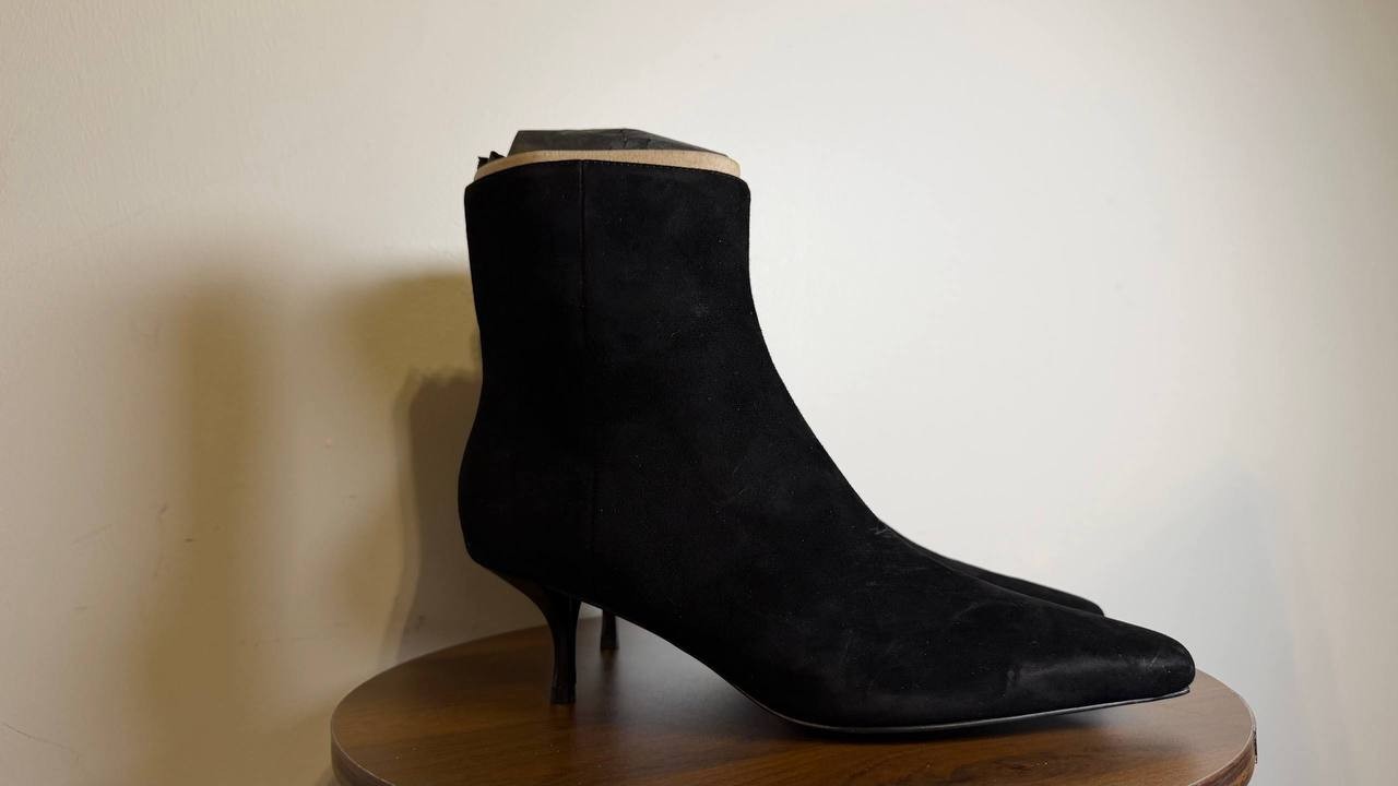 Nine West Black Suede Dress Booties 8M NIB MSRP $159
