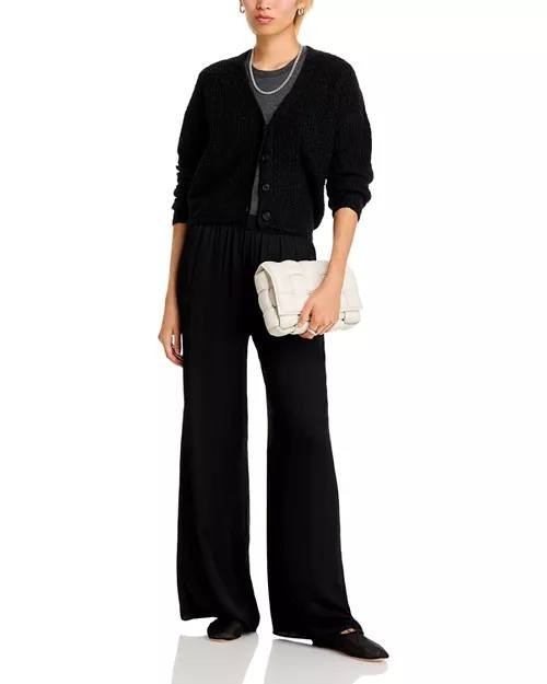 ATM Bouclé Button-Front Cardigan – Black – Size L/G – NWT – $295