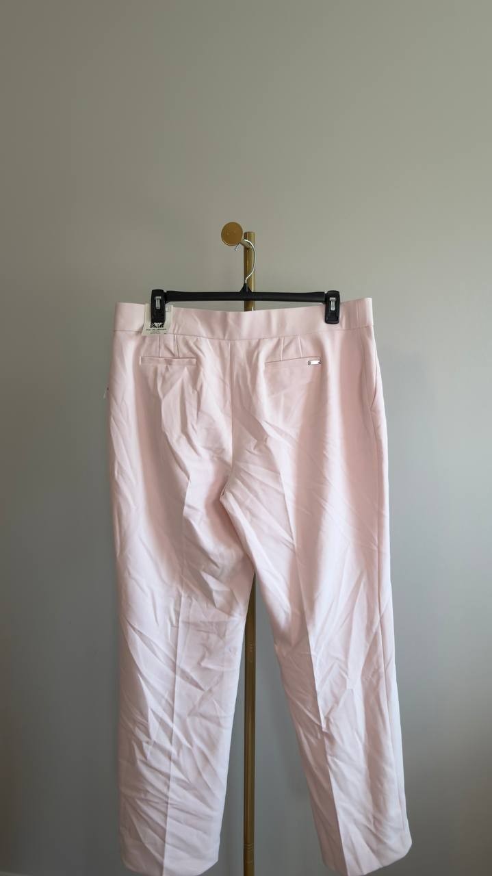 Anne Klein Compression Pull‑On Slash‑Pocket Pants Soft Blossom XL NWT $89