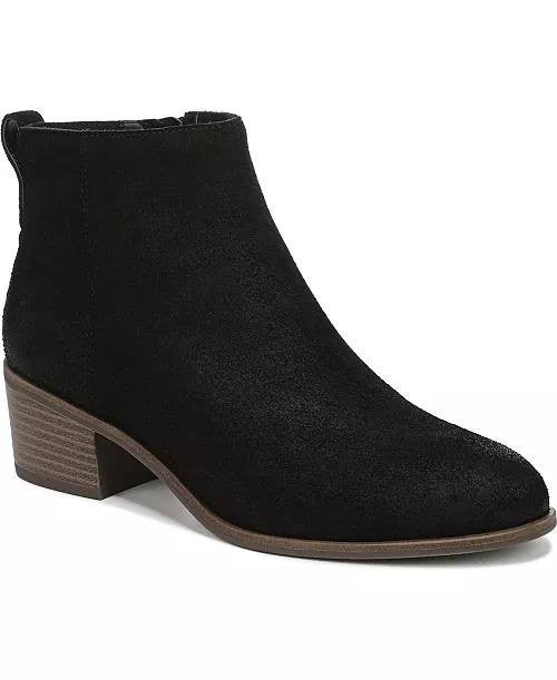 Dr. Scholl’s Suede Ankle Boots 9.5M Black New in Box MSRP $130