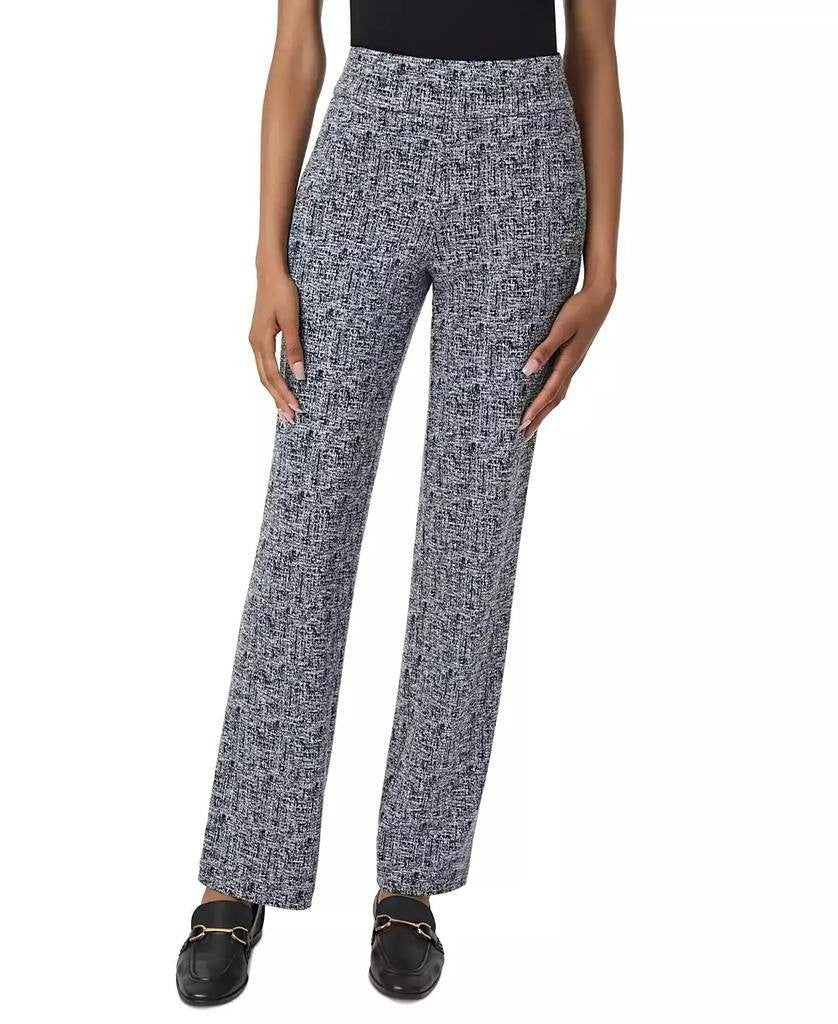 Jones New York Women’s Petite Printed Pull-On Straight-Leg Pants Navy PXL $79.50