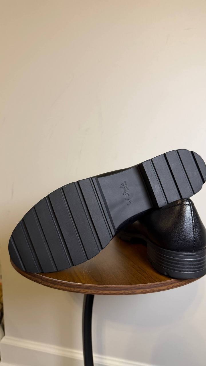 LifeStride Black Faux Leather Loafers 11M NIB MSRP $89.99