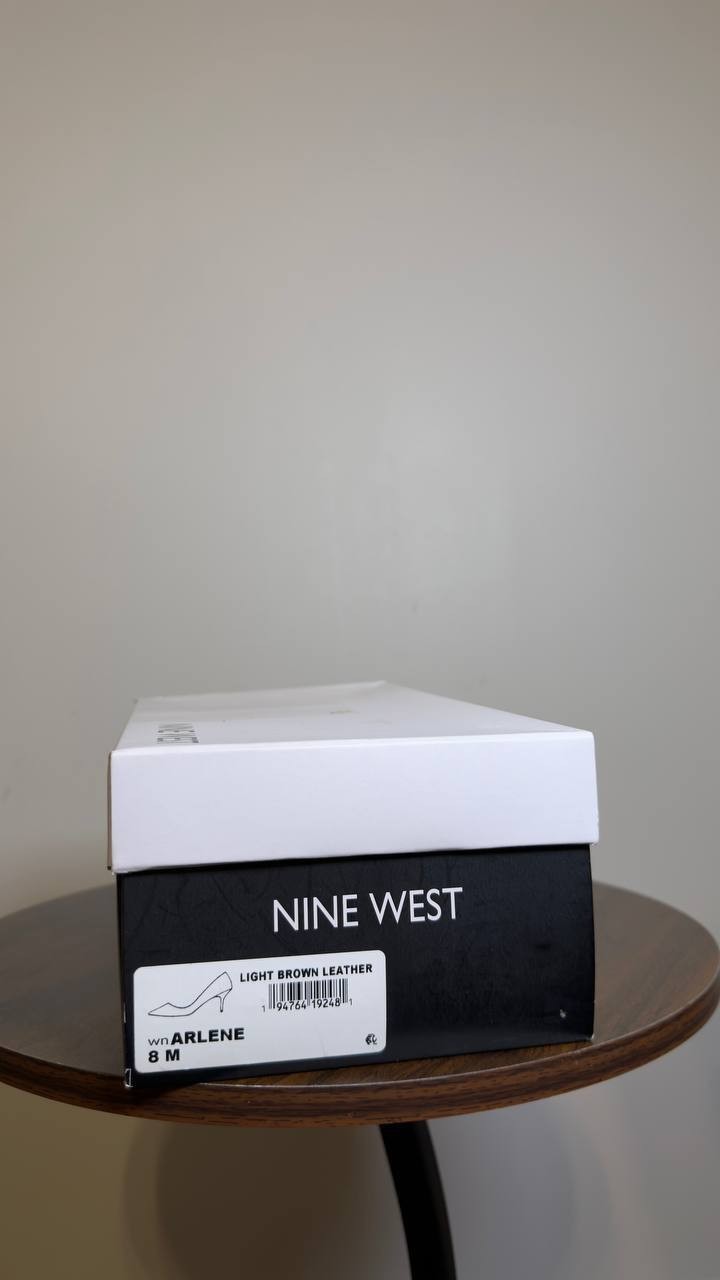 Nine West Kitten Heel Pumps Light Brown 8 M New $105.00