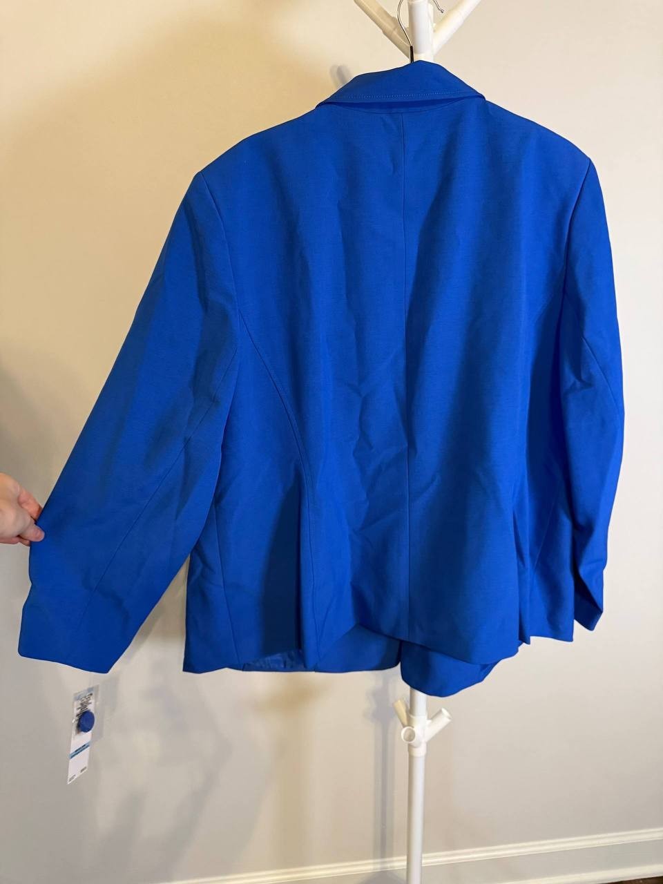 Le Suit Plus Notched‑Lapel Blazer & Pants Set –Blue– Size 20W – NWT – $265