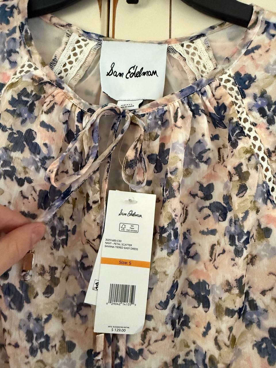 Sam Edelman Savana Floral Tiered A-Line Dress – Size S