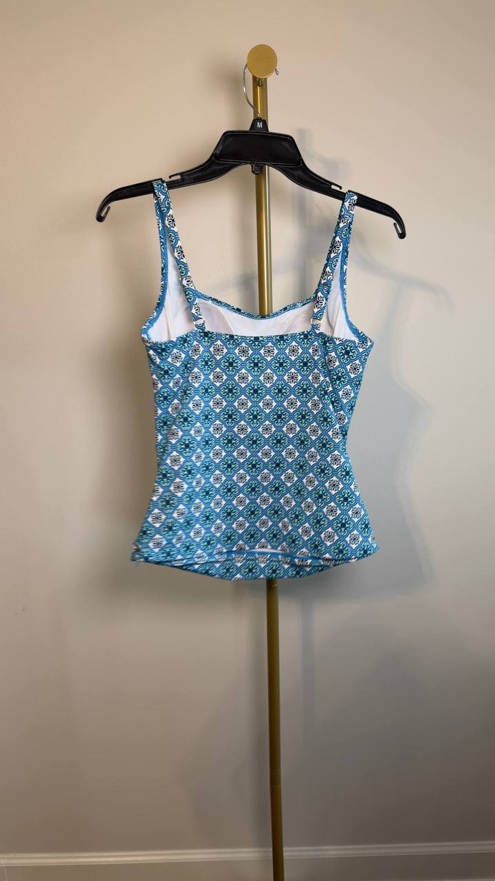 Beach House Brandy Tankini Top Molokini Tile Multi 10 NWOT $89