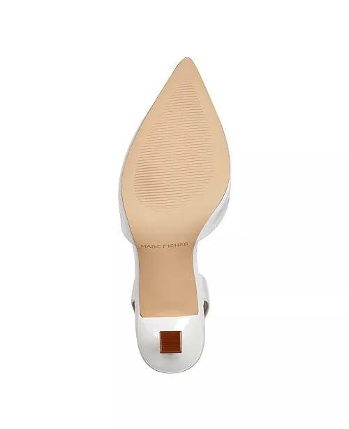 Marc  Fisher  Hadya  Slingback   Pumps  White  8.5  M  New  in  Box  $89