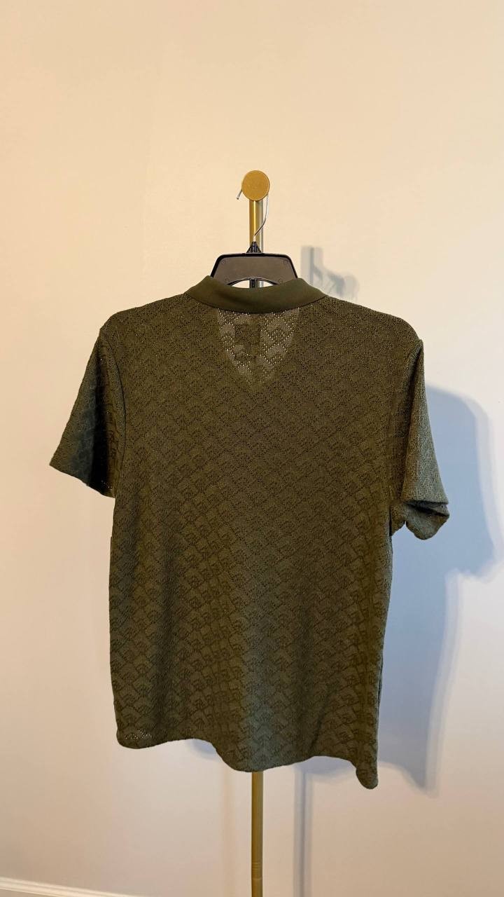 Guess Men’s Logan Knit Polo Shirt Black XL $69 NWT