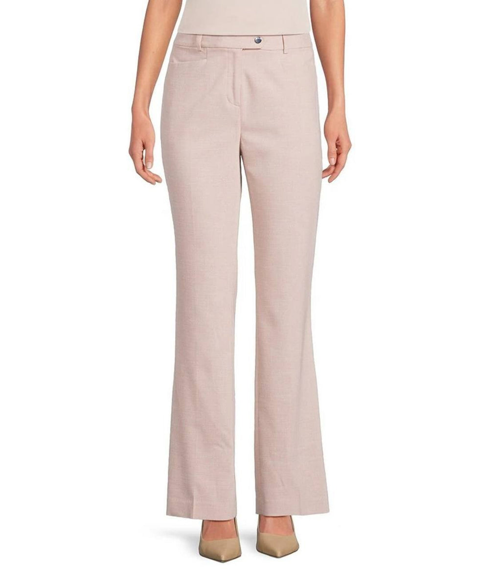 Calvin Klein Pants 4 Pink Pepper Multi Straight Leg Modern Fit NWT MSRP $99
